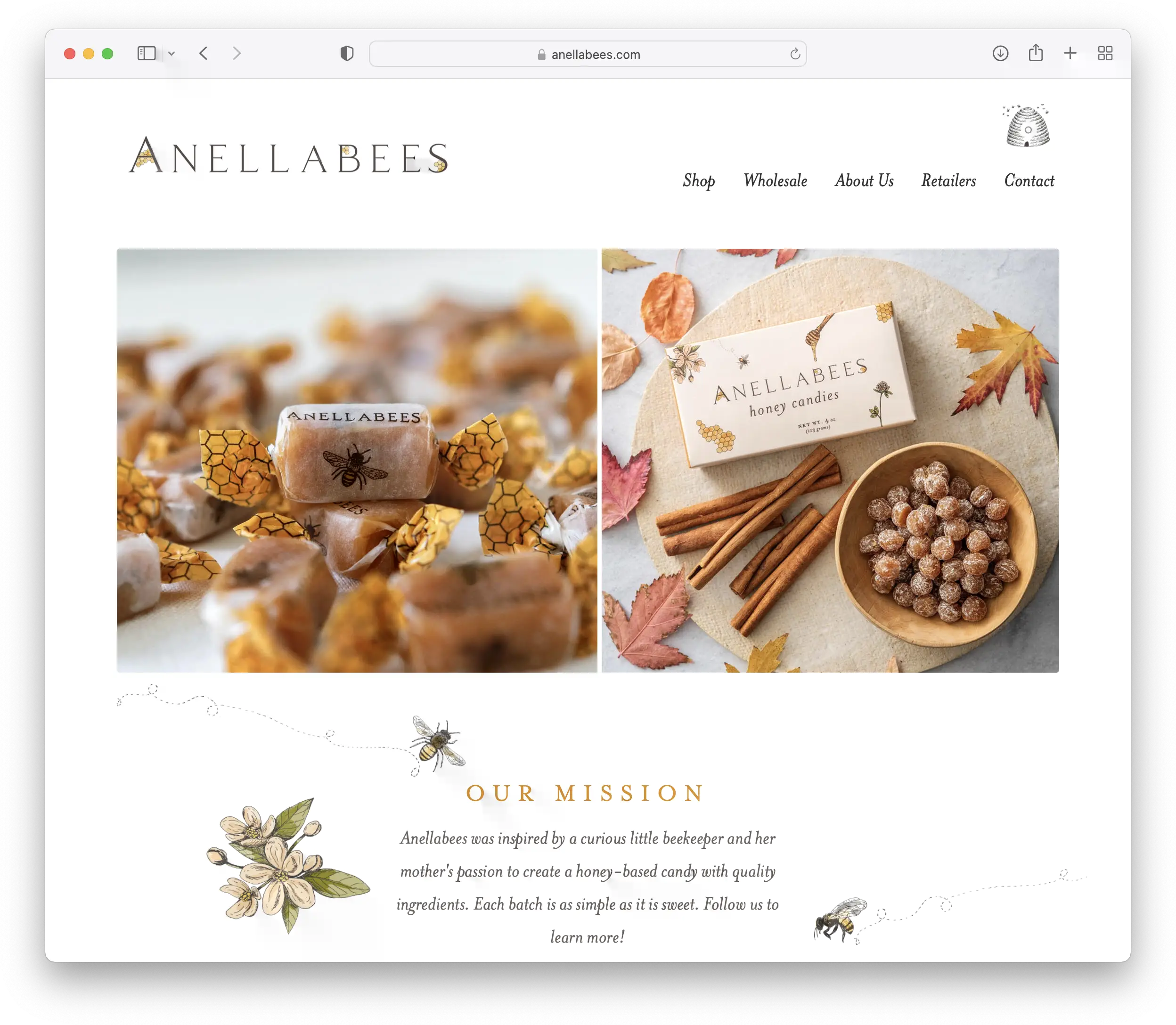 Screenshot of Anellabees Honey Candies project